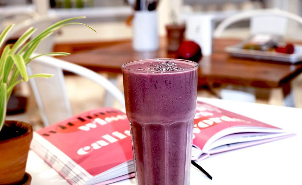 MUST TRY!!! Cacao Powder On Creamy Blueberry Shake and How To Do It