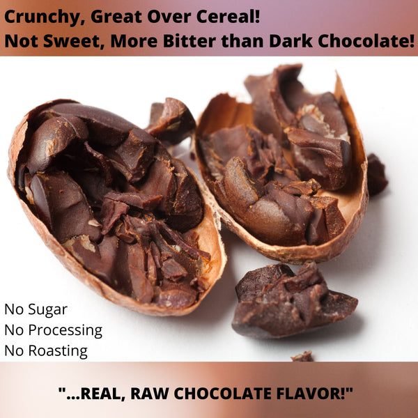 Cacao Nibs, Raw, Organic from the Best Cocoa Beans, 100% USDA Certified by Pure Natural Miracles